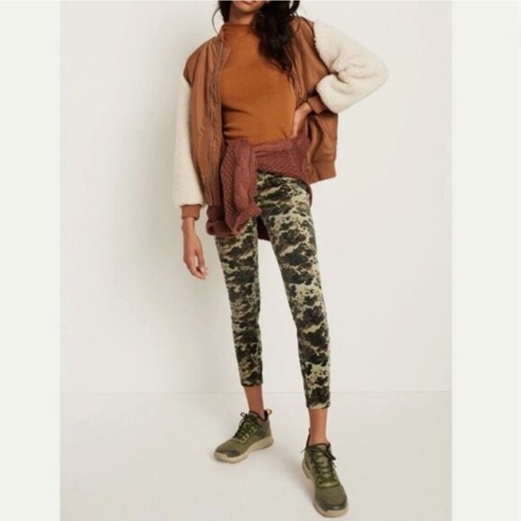 Anthropologie Pants - *SOLD* Anthropologie Pilcro High Rise Skinny Camo Corduroy Pants, Size 29